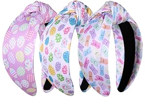 Printed Bunny Egg Chick Carrot Knotted Headband - Women's Comfort Fit Headband