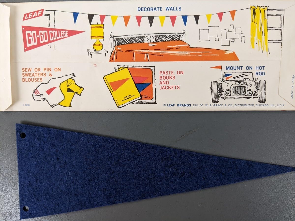 Amazon.co.jp: 1960s ペナント デッドストック 大学 高校 ヴィンテージ 