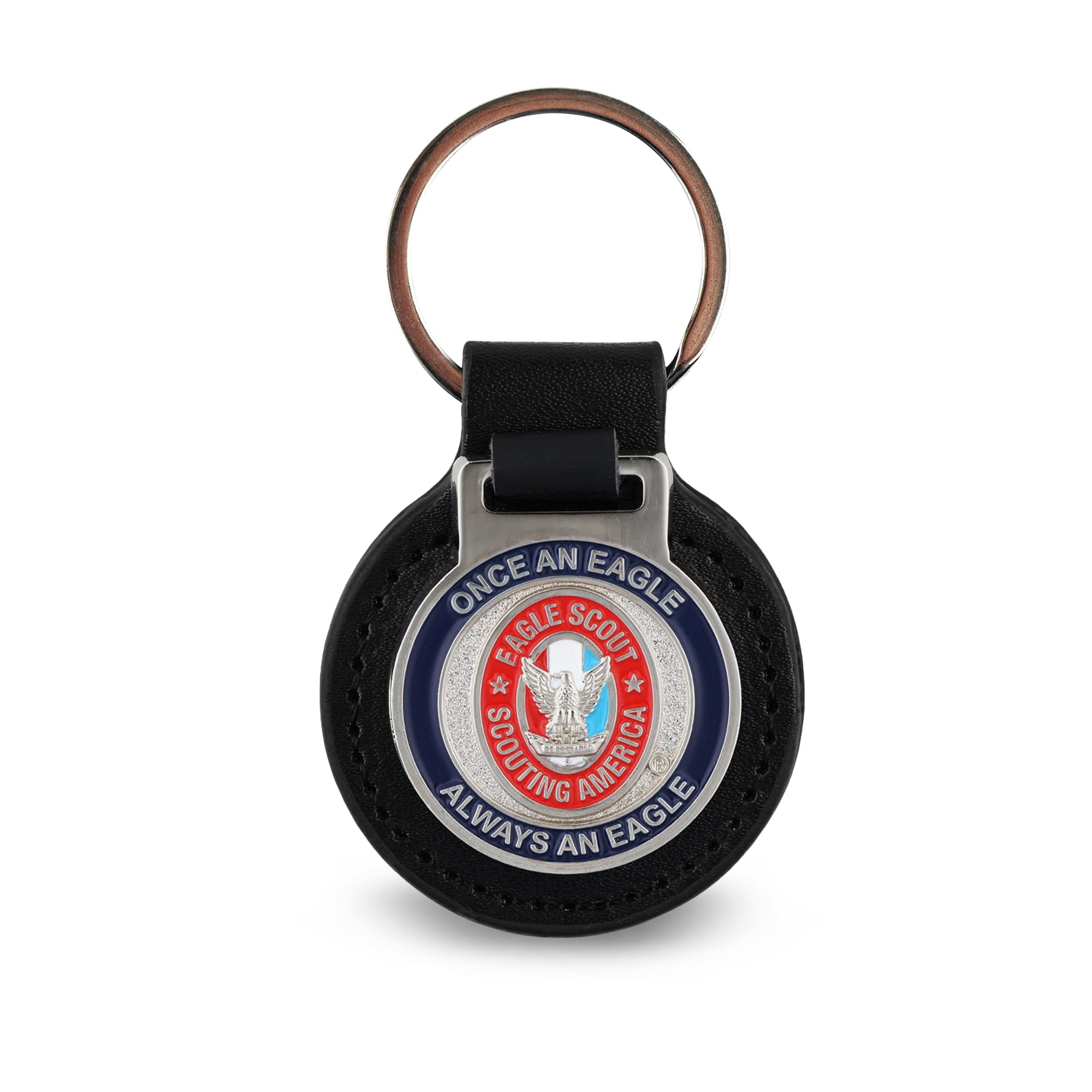 Scouting America Eagle Scout Keyring, Black, average