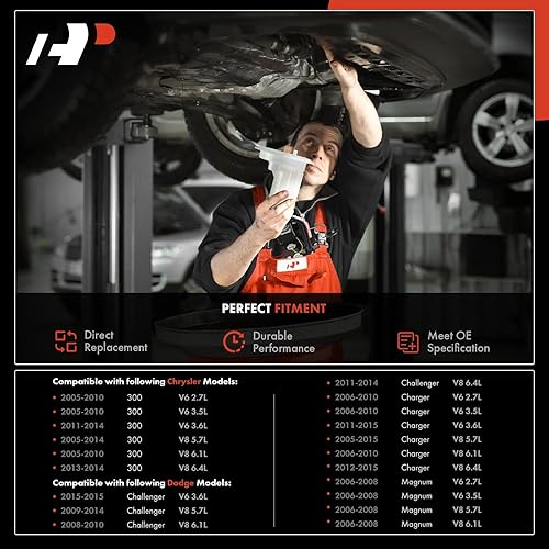 Miniatura 2 de A-Premium Ensamblaje del filtro de combustible trasero derecho compatible con Dodge Charger, Challenger, Magnum & Chrysler 300, 2005-2015, 3.5L 3.6L