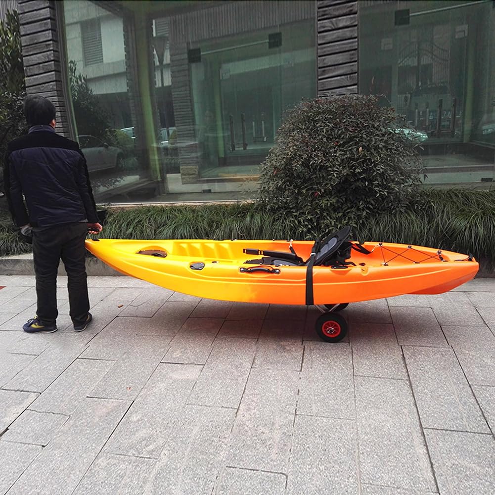 Ttcarrello Di Trasporto Pieghevole Alluminio 68kg Ruote Pu Per Kayak Canoa Barca