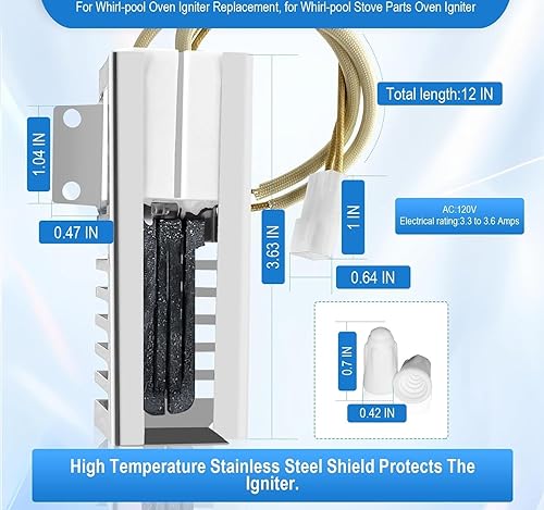 Miniatura 3 de W10918546 para Whirlpool Amana Estate Horno Quemador Encendedor W10140611 98005652
