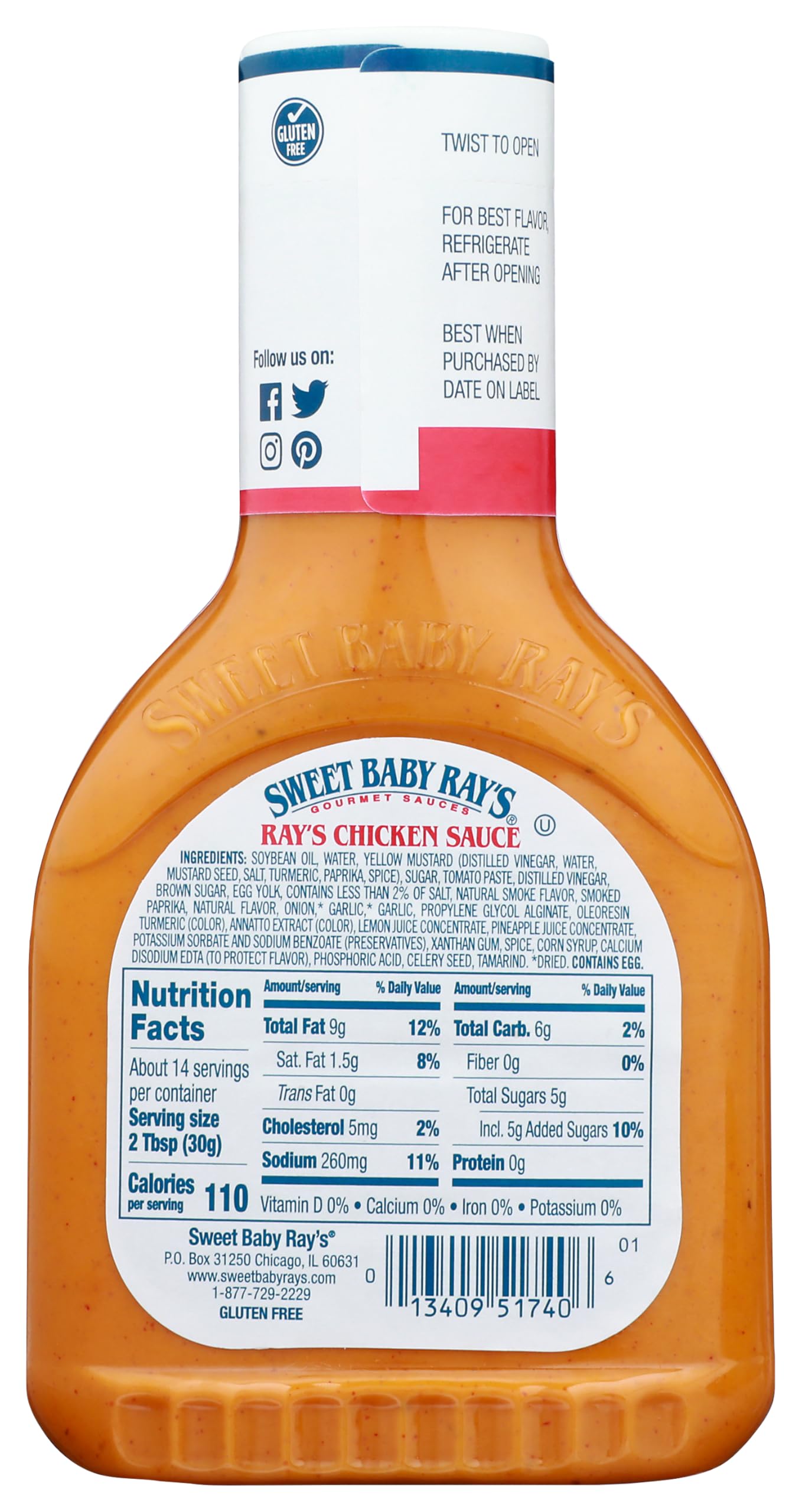 Salsa de Pollo Sweet Baby Ray 14 oz