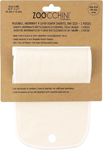 Miniatura 5 de ZOOCCHINI Pañal de bolsillo reutilizable para bebéniño pequeño con 2 insertos (Allie The Alicorn)