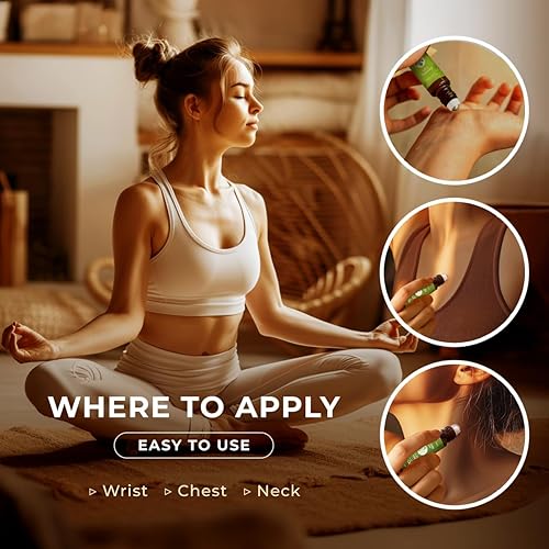 Miniatura 87 de Gya Labs Aceite esencial de sándalo roll-on para calmar la esencia en cualquier lugar, cuidado de la piel y aroma cautivador tanto para mujeres como