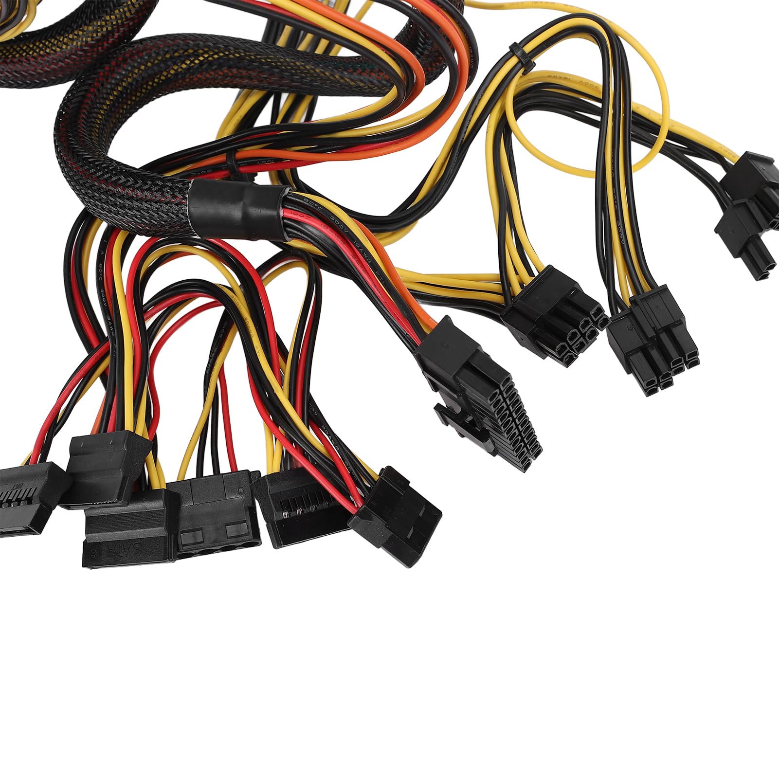 Cocoarm Alimentatore per Computer da 300 W Alimentatore per Computer Desktop in Lega di Alluminio 300 W con Ventola a velocità Automatica 24 Pin 4 più 4 Pin 6 più 2 per PC da Gioco per Ufficio