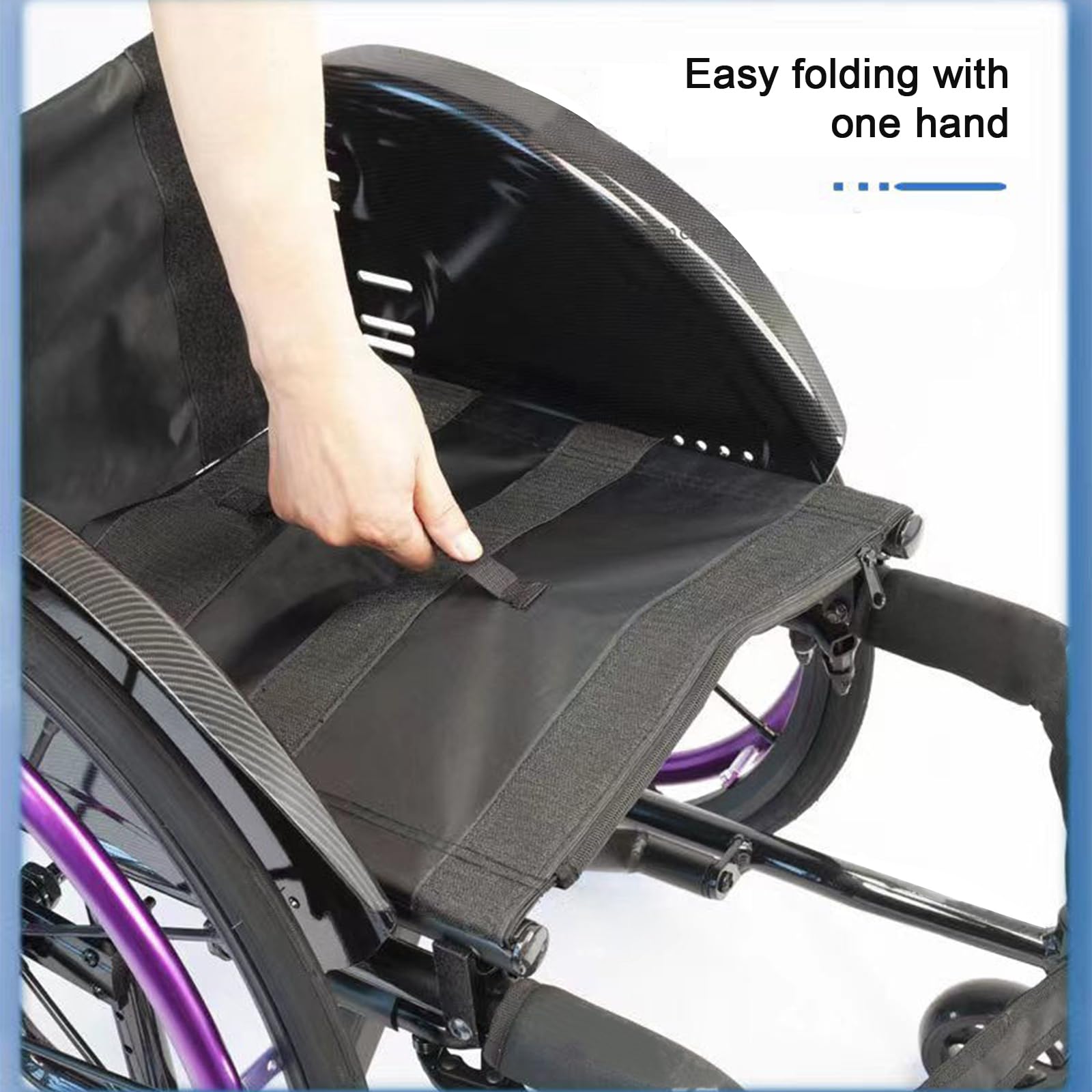Silla de ruedas para deportes,Silla de ruedas autopropulsada, Ligera, Ergonómica, Silla de ruedas aluminio plegable,Asiento y respaldo con cojín acolchado, Frenos manuales, Antivuelco(Color:Purple)