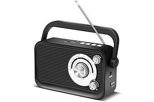 AM/FM Radio with Bluetooth - Retro Wireless AM/FM Radio
