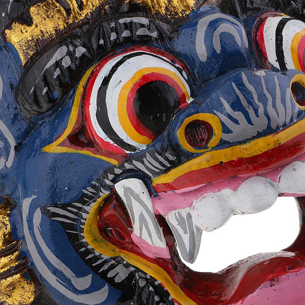 Guru-Shop Masque De Bouddha, Décoration Murale, Décoration Murale Ethno En Balsa, Lebois, Taille : 50 Cm, Décoration Murale Des Masques