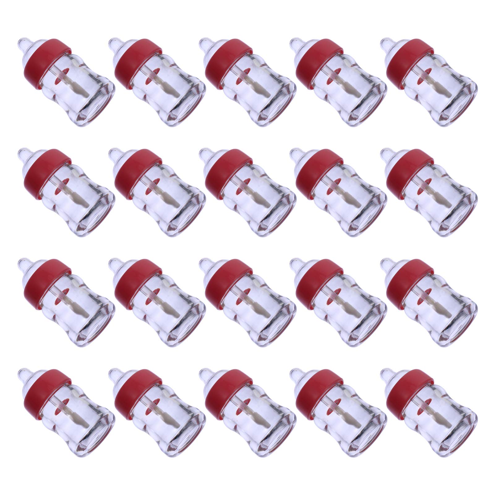 Lip Gloss Clear 20Pcs Lip Gloss Balm Tubes with Wand Milk Bottle Shaped Refillable Lip Balm Bottle Dispenser