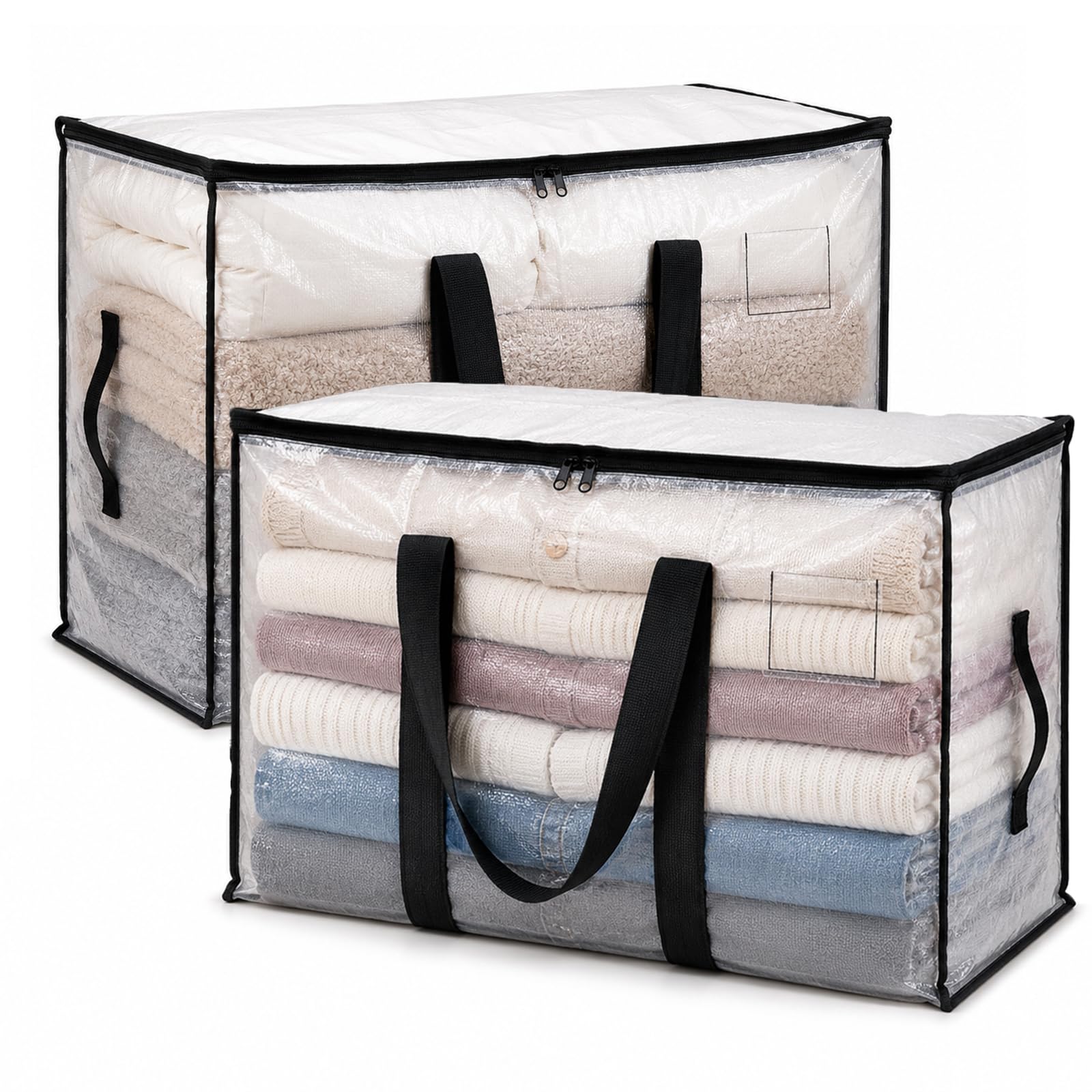 Bolsas de mudanza resistentes de 90L con tapas herméticas para proteger ropa y textiles