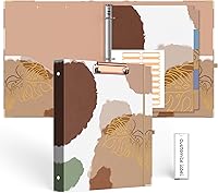 Vista 16 de EYROZILL Mini carpeta de 3 anillas, 5.5 x 8.5 pulgadas, 2 pulgadas, estampado de vaca