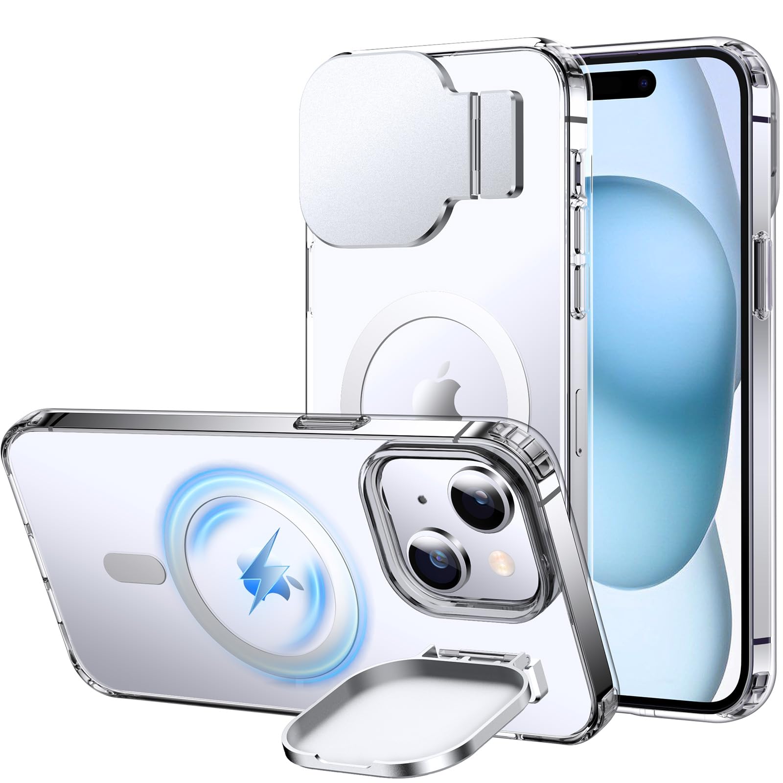 Amazon.com: Silverback Designed for iPhone 15 Case with Stand