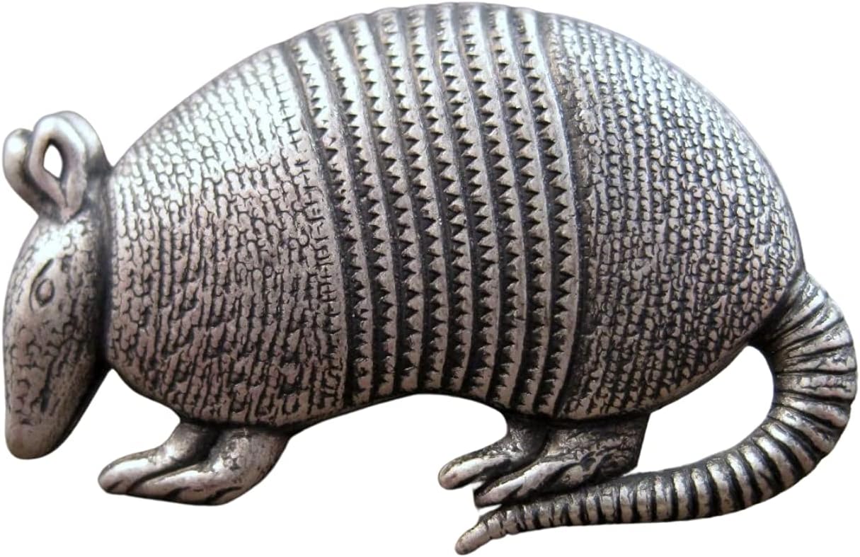 Handmade Armadillo Brooch Tie Tack Lapel Pin
