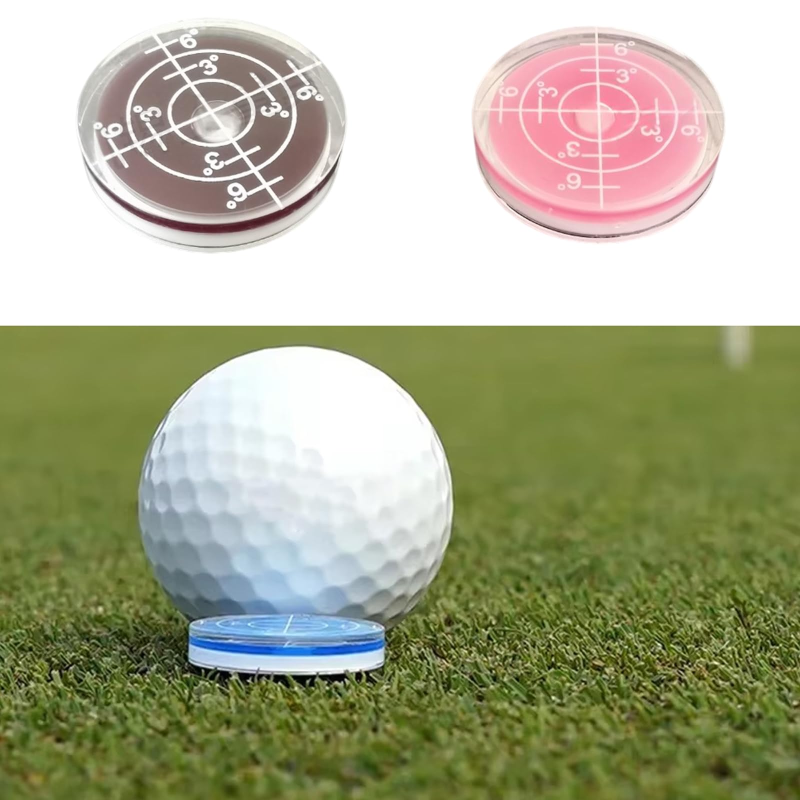 mioosho Golfs Green Reader Profession Putt Golfs Balls Marker Round Levels Tool High Precisions Putting Green Golfs Putting Aid