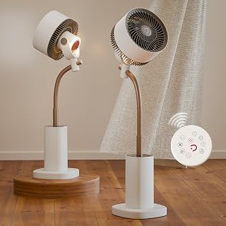 DOMESTICA Breezo 3D Air Circulation Tower Fan For Room With Mood Lamp, Touch & Remote Control | Silent BLDC Standing Fan With Height Adjustable,120˚Horizontal & 90˚Vertical Oscillation (White) - Amazon product rated Grade A