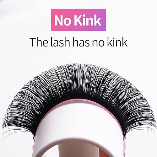 Miniatura 7 de VEYES INC Extensiones de pestañas clásicas con volumen de 0.03-0.20 JBLCCCDDD, bandeja de longitud mixta y de una sola longitud, pestañas de seda de