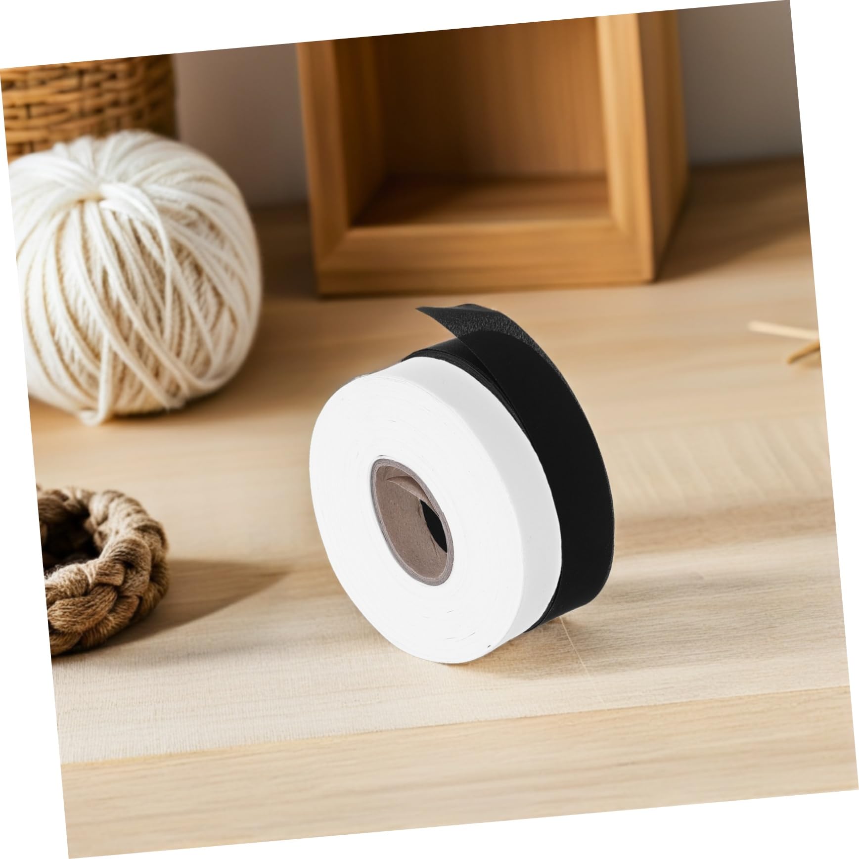 Mipcase 4 Rollos Cinta de Sarga para Coser Cortinas Metros de Cinta Encabezado de Cortinas para Manualidades y Dobladillos para Uso Doméstico Oficina