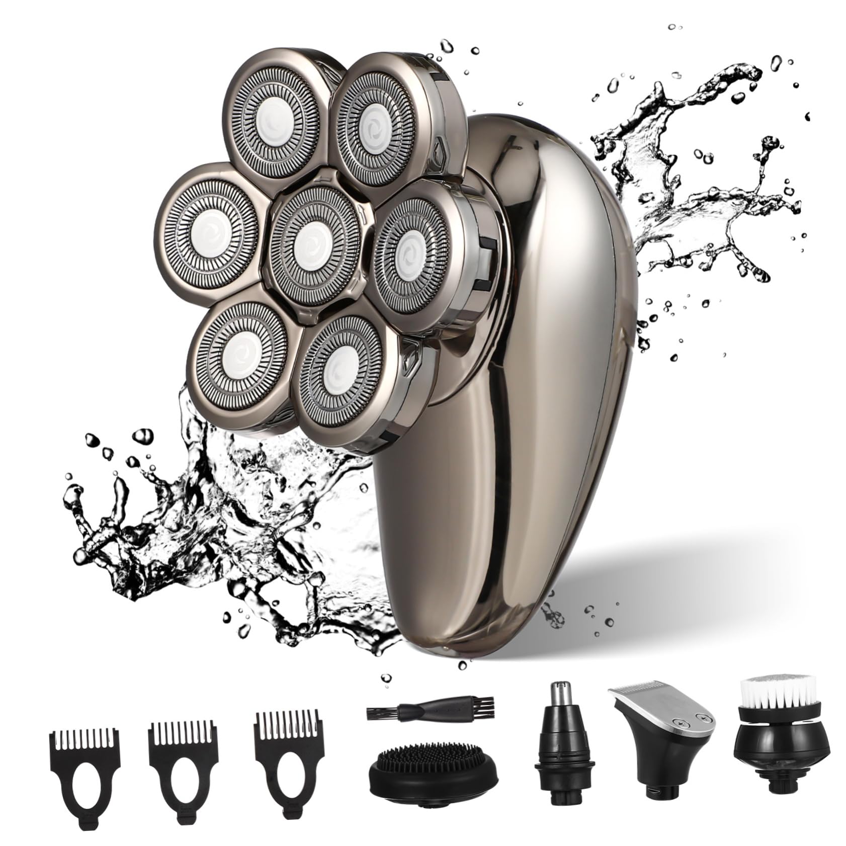 HONMEET Stainless Steel Electric Shaver Beard Clippers Head Shaving Machine Hair Trimmer