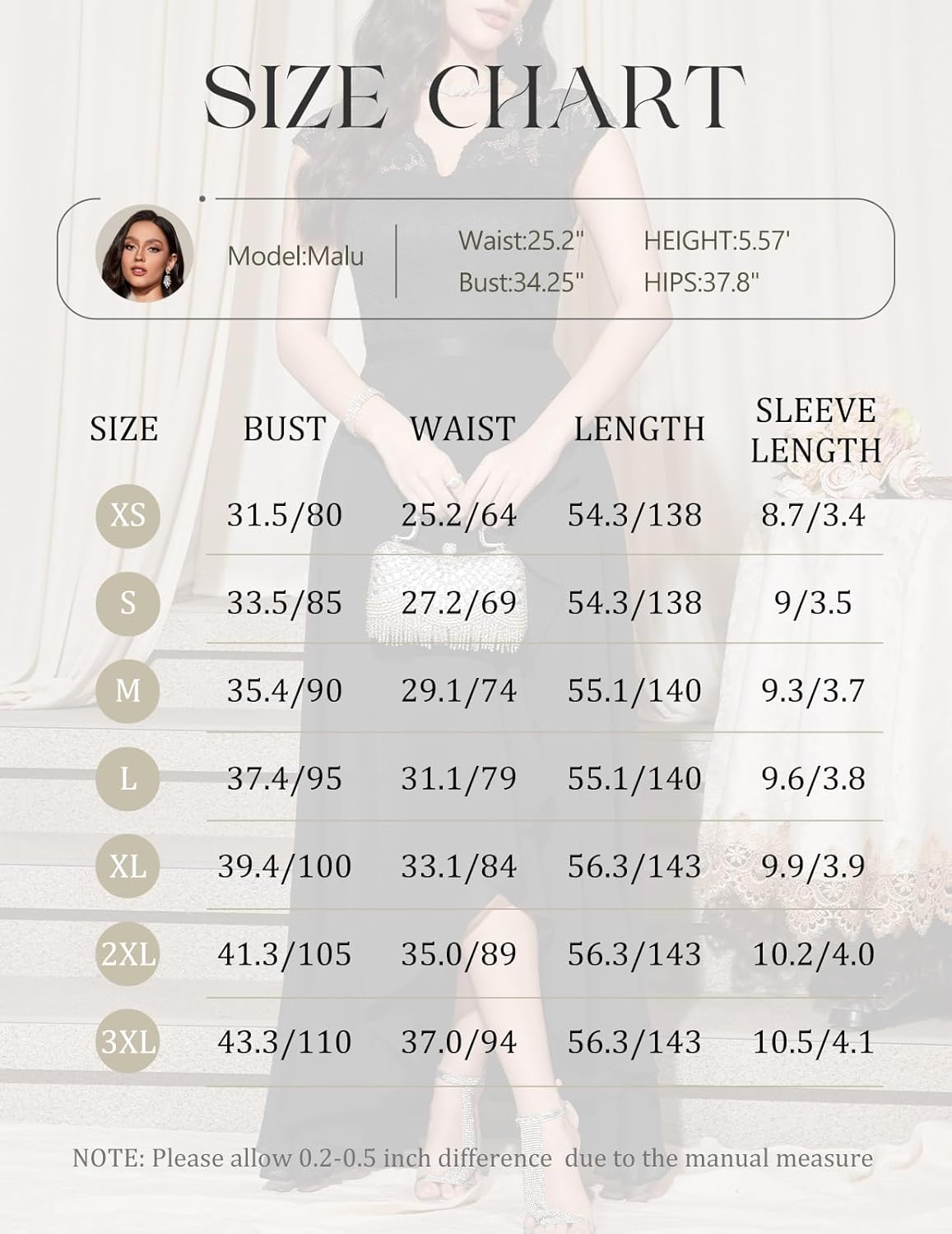 Bbonlinedress Women's V-Neck Dress for Women Wedding Guest Hi-Lo Floral Lace Prom Cocktail Party Formal Bridesmaid Dress - Image 6