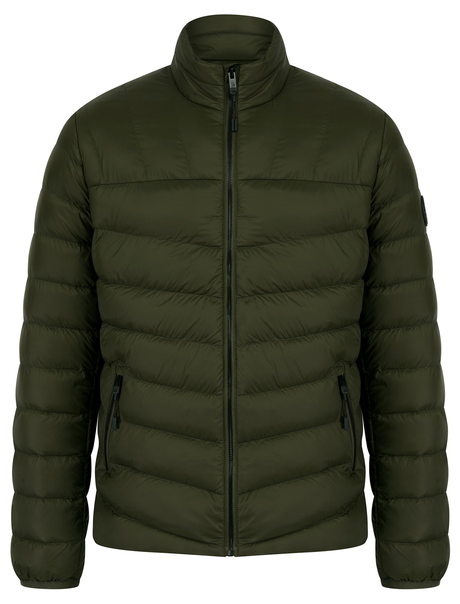Tokyo Laundry Men's Eastwood Funnel Neck Quilted Zip Pocket Puffer Jacket