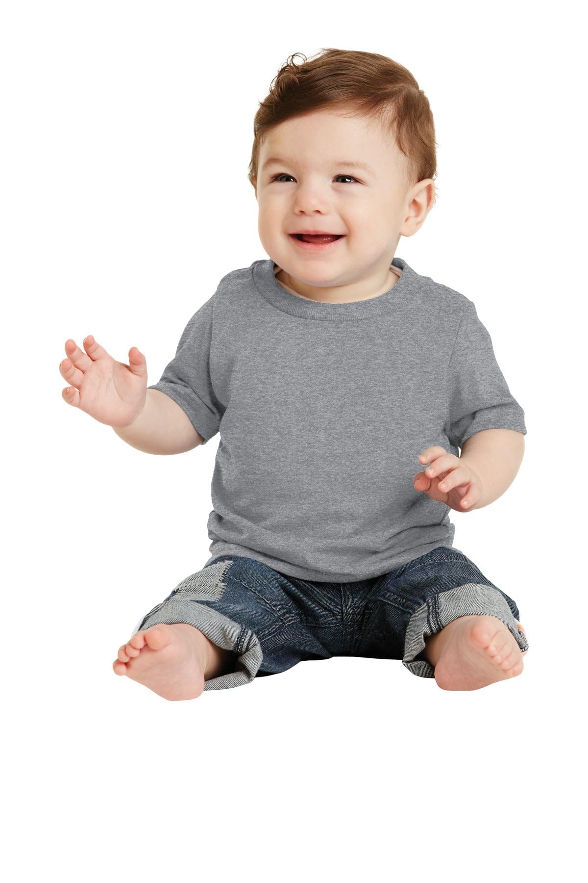 Precious Cargo Infant 5.4-oz 100% Cotton T-Shirt>12M Aquatic Blue CAR54I