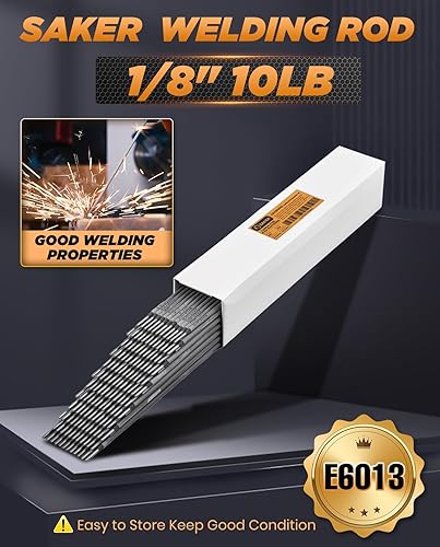 Miniatura 30 de Saker Varilla de soldadura E6013 3/32 '' electrodos de soldadura de palo de acero al carbono de 1 libra