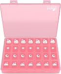 Fullicon Extra Large Weekly Pill Organizer 4 Times a Day, XL Large Pill Box, 7 Day Medicine Organizer,Black Pill case for Vitamin/Fish Oil/Supplements (Rainbow Black)