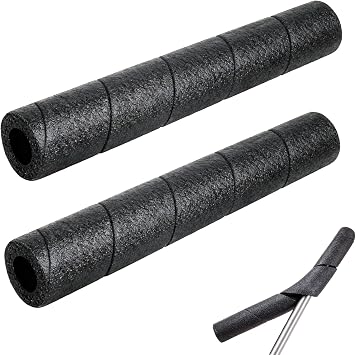 KIBBEH 2 Pack Insulation Foam Tubes with Zip Ties, 15.74 Inch All-Season Pipe & Handle Cover for Anti-Slip, Anti-Freeze, and Impact Protection Black