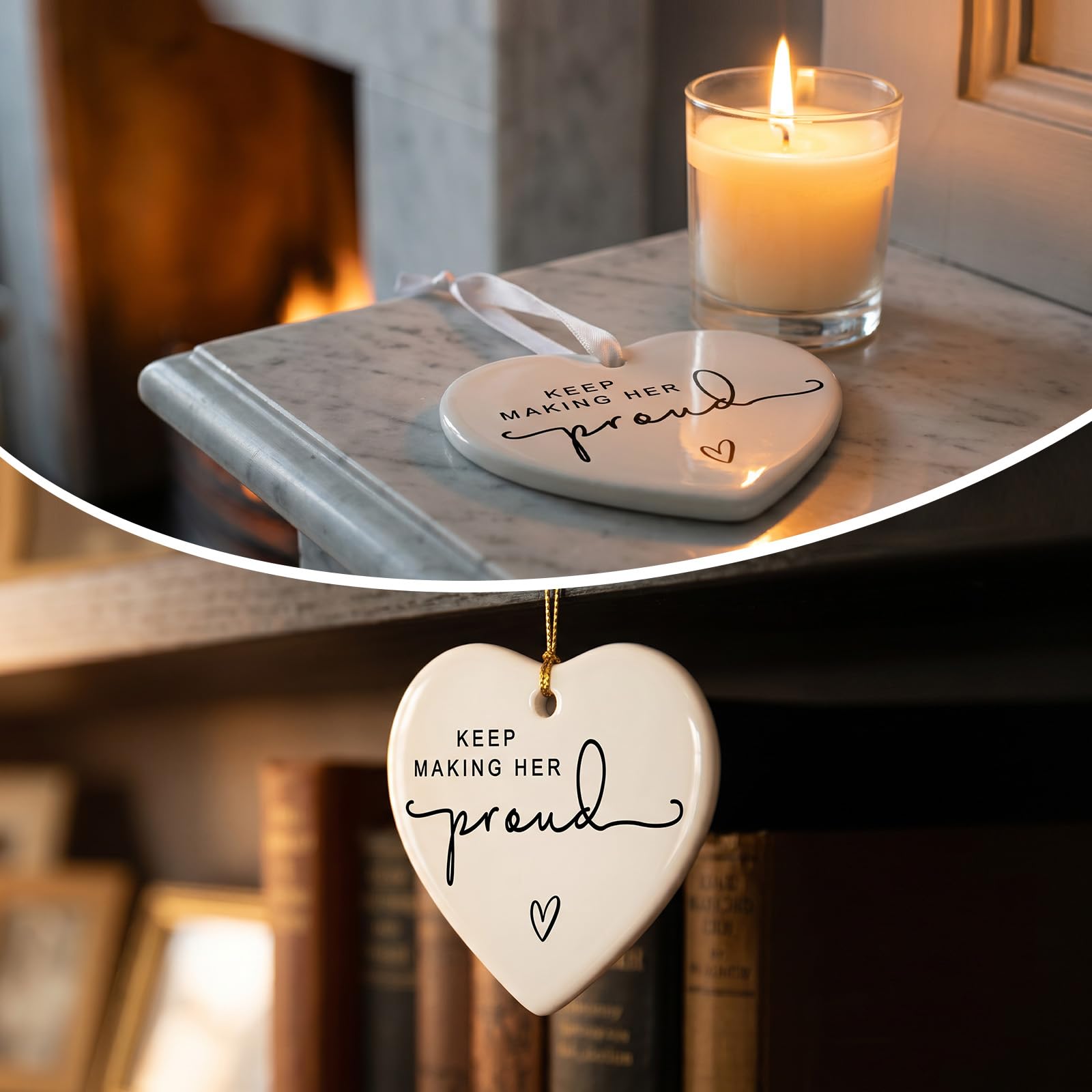 Keep Making Her Proud Bereavement Keepsake, Loss of Loved One Memorial Gift, Anniversary of Passing Thinking of You Gift, Loss of Mom Grandmother Remembrance Gift, Sympathy Gift for Grief Support