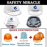 Vista 4 de Cascos de seguridad personalizados para hombres, casco de construcción de logotipo personalizado