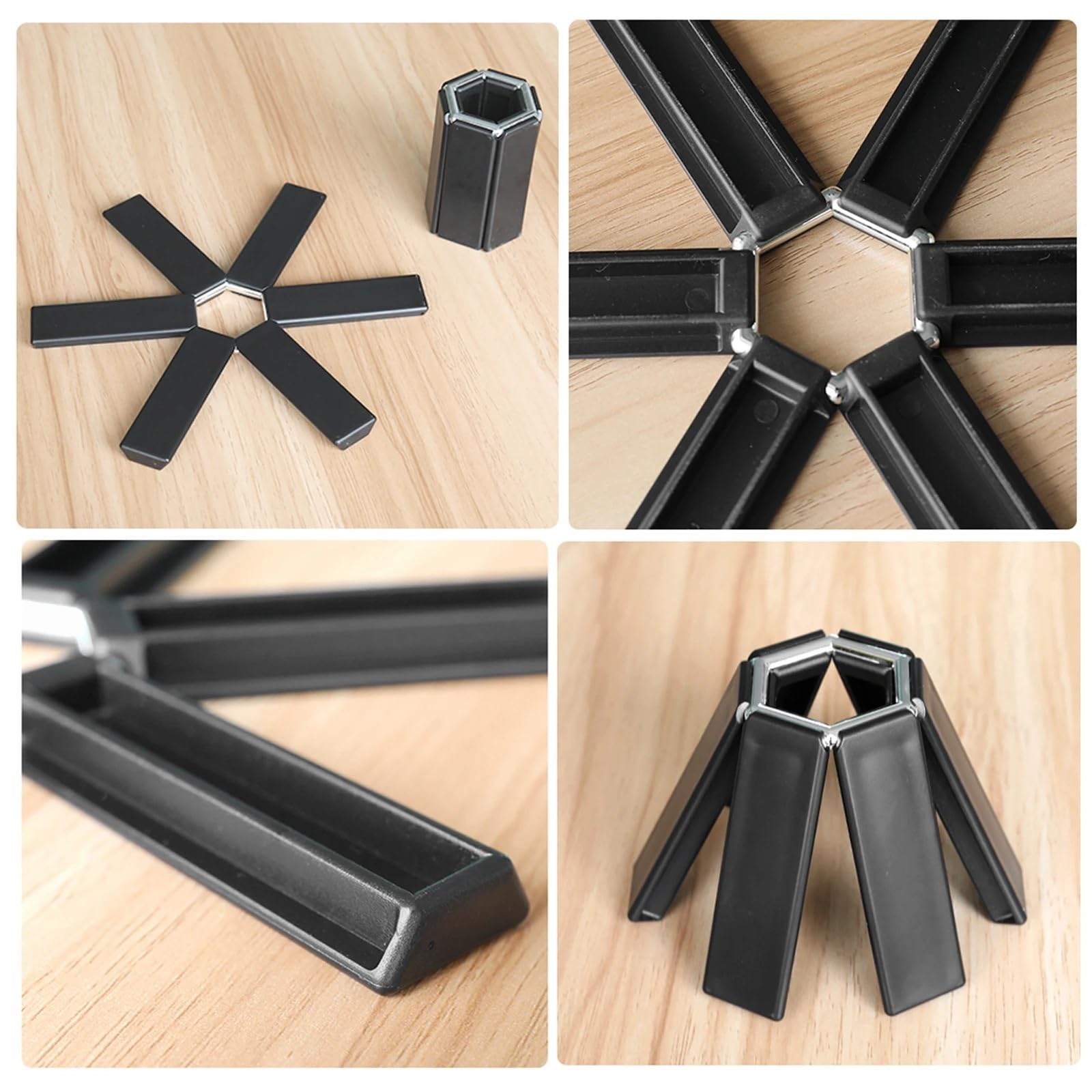 2/4/6 salvamanteles Plegables Antideslizantes y Extensibles for ollas Calientes, Almohadilla Aislante térmica, Accesorios de Cocina for sartenes para Encimeras De Cocina(4pcs)