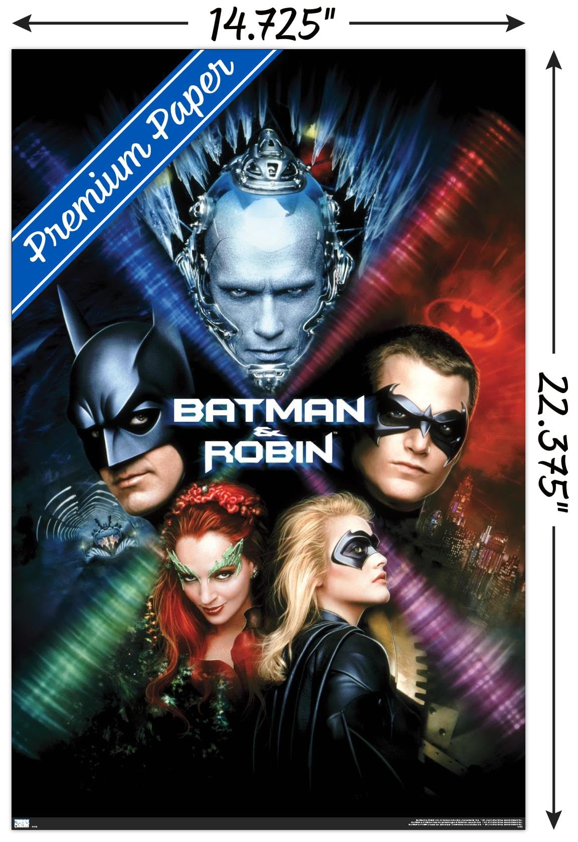 Batman & Robin Retro Style Montage Poster – DC Comics – 24 X 36 Inches (Unframed) By Movie Posters USA