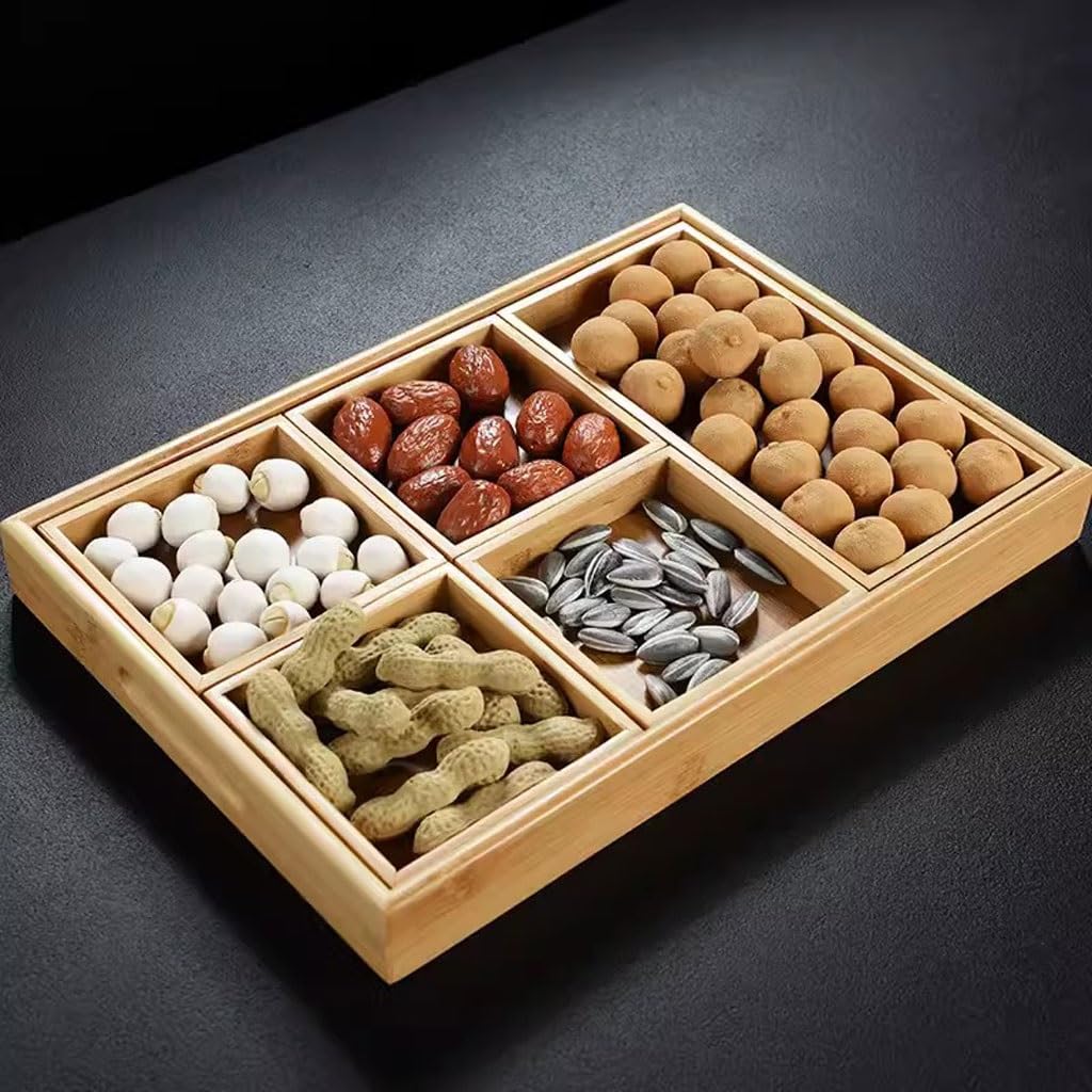Vassoio per snack, in stile cinese, per tè pomeridiano e pasticceria, ideale per intrattenere e servire snack