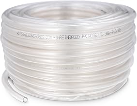 8mm (5/16") ID 10 Metre Length PVC Tube Clear Plastic Hose
