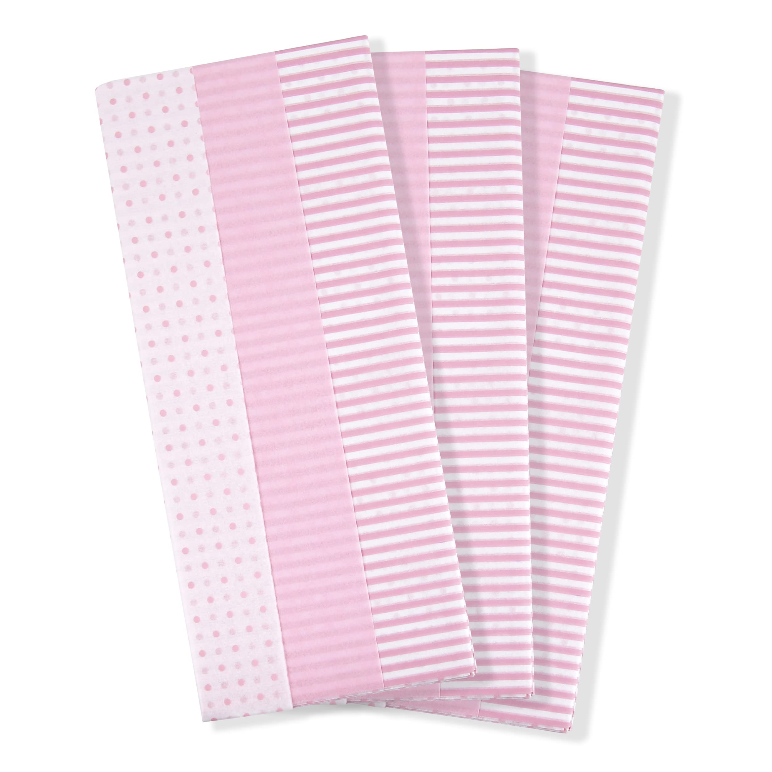Eurowrap Pink Patten Tissue Paper Pack Of 6 Sheets 3 Designs