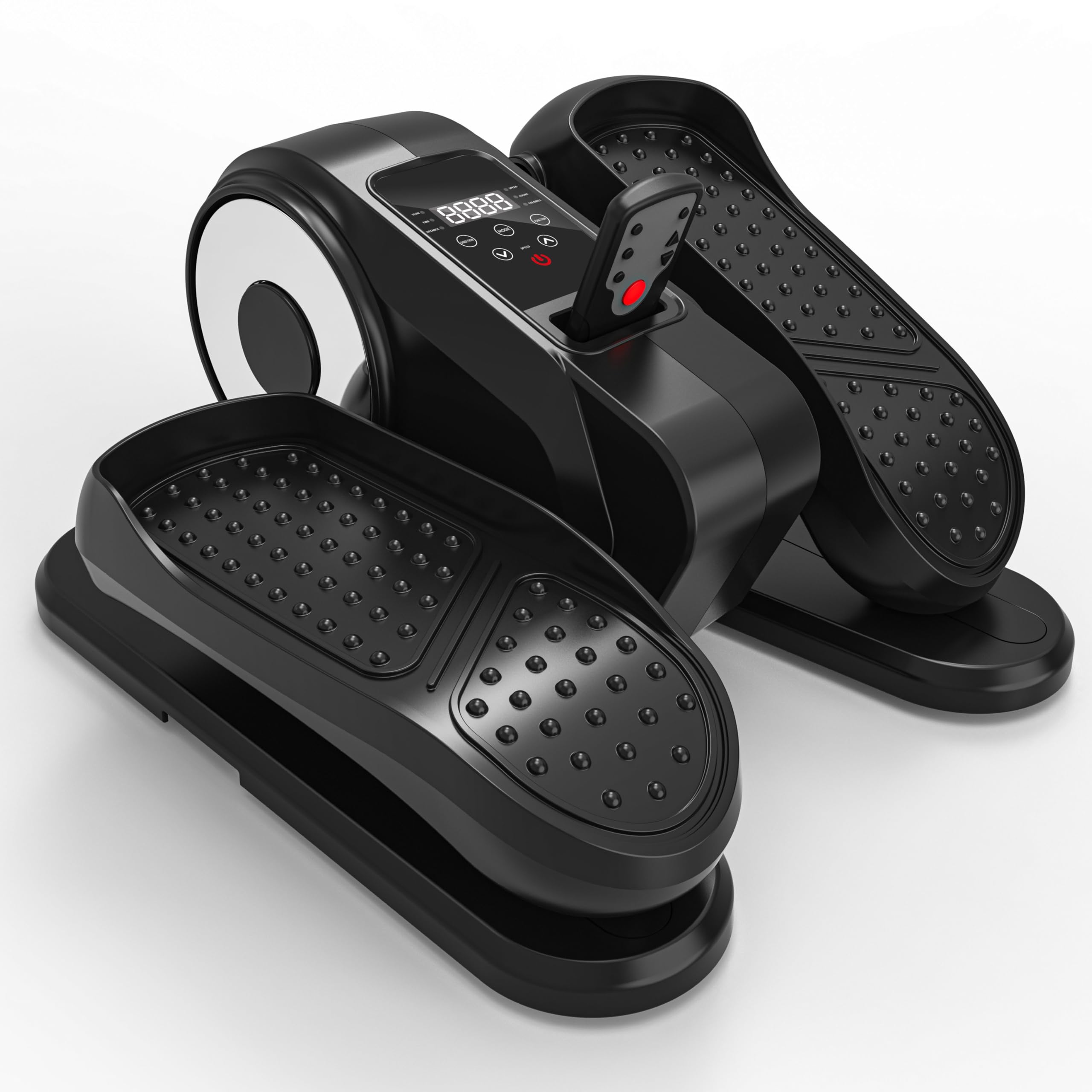 Ejercitador de Pedal Eléctrico, Mini Elíptica Fitness para Personas Mayores, Rehabilitacion, Pantalla LCD, Modo Automático y Manual, Control Remoto, Portátil, Antideslizante, Silencioso, ABUBU TD-509