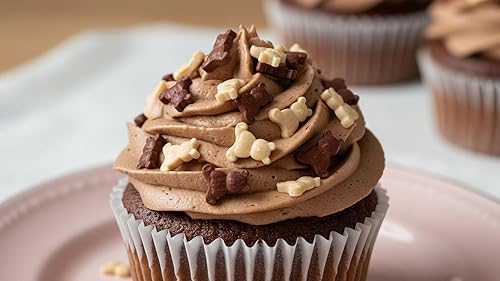 Miniatura 7 de NCS Chispas de Caramelo Comestibles de Ositos de Peluche Marrón y Crema, 8 onzas