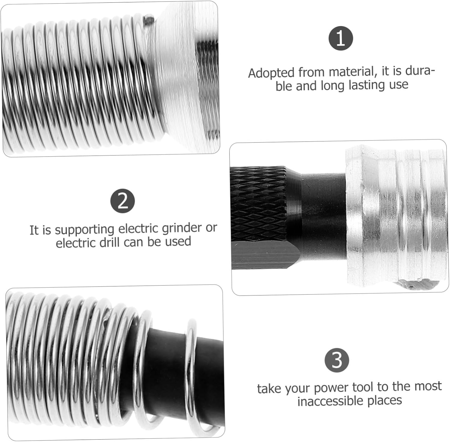 Electric Flexible Shaft Rotary Tools for Polishing and Engraving Durable Precision Drive for Drill Machines Compatible with Various Accessories