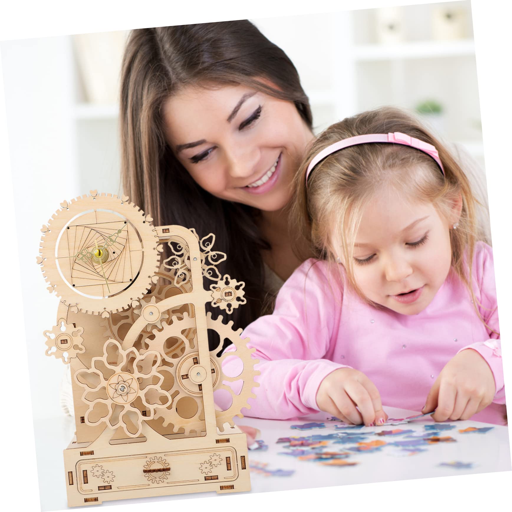 Caja de Música de Madera a Cuerda DIY, Puzzle 3D, 1 Juego