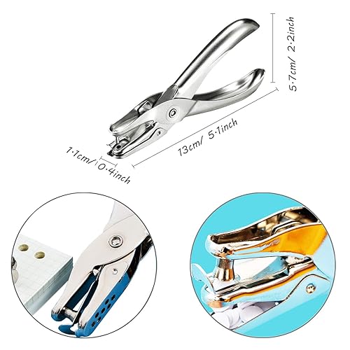 Miniatura 4 de Woohome Kit de 51 hojas de plástico termorretráctil, 24 piezas de papel termorretráctil con perforador, llaveros, gancho para la oreja y pinzas para