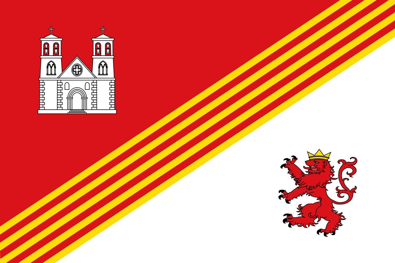 Drapeau Large D Olost aux finitions haut de gamme et bordure nette