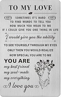 Resdink I Love You Gifts for Her Women, Romantic Wedding Anniversary Card for Girlfriend Wife, I Love You Always and Forever, Valentine's Mother's Day Christmas Birthday Card for Wife Girlfriend Woman