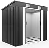 Deuba garden shed galvanized metal 3.35 m³ incl. sliding door and foundation metal tool shed in a range of colors