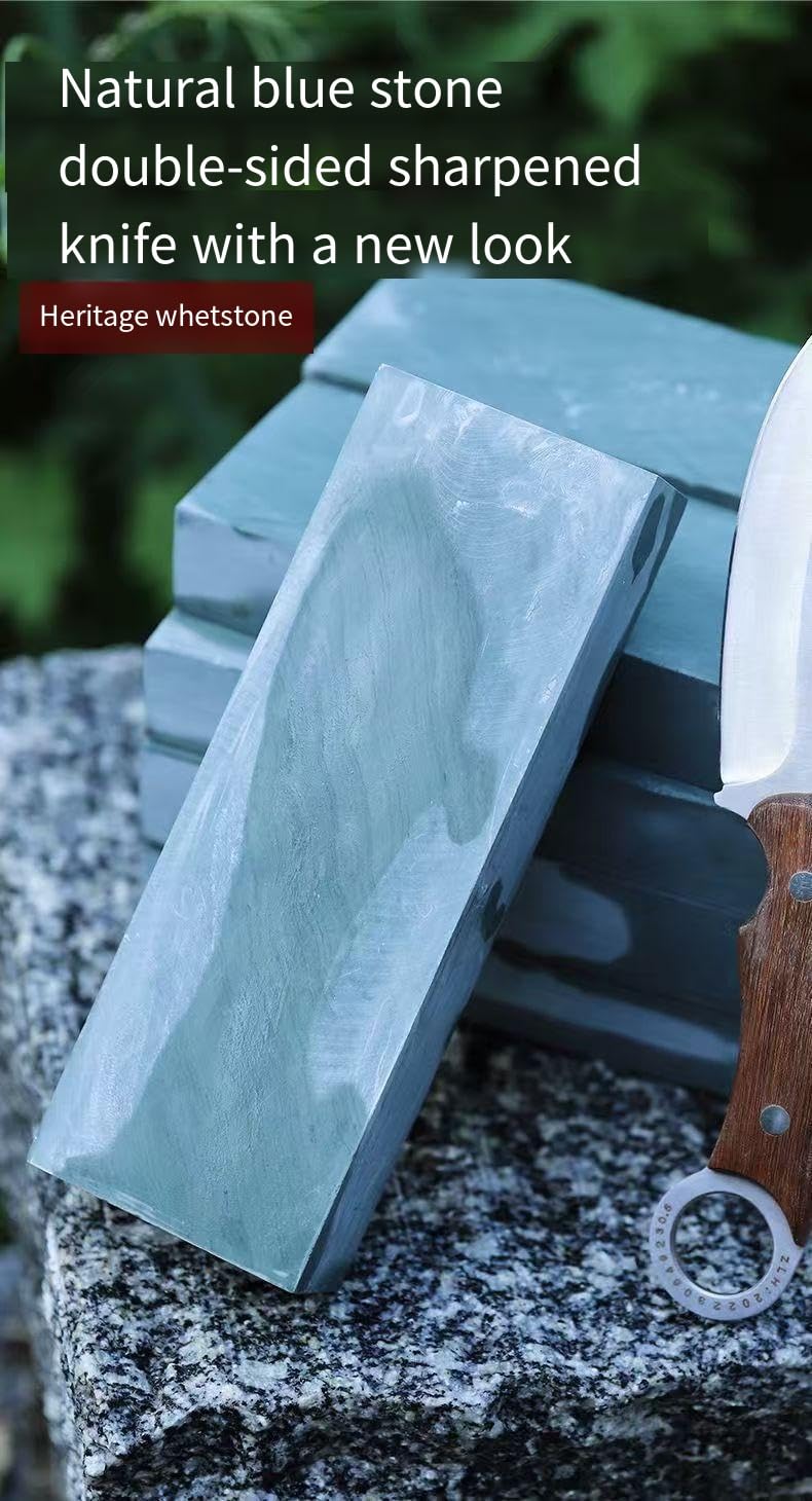 Pietra per affilare naturale 15.000 maglie morbide Bluestone Strip | Vecchia pietra per affilare, pietra in polpa fine, per rasoio da barbiere, forbici da pedicure, coltello per la lavorazione