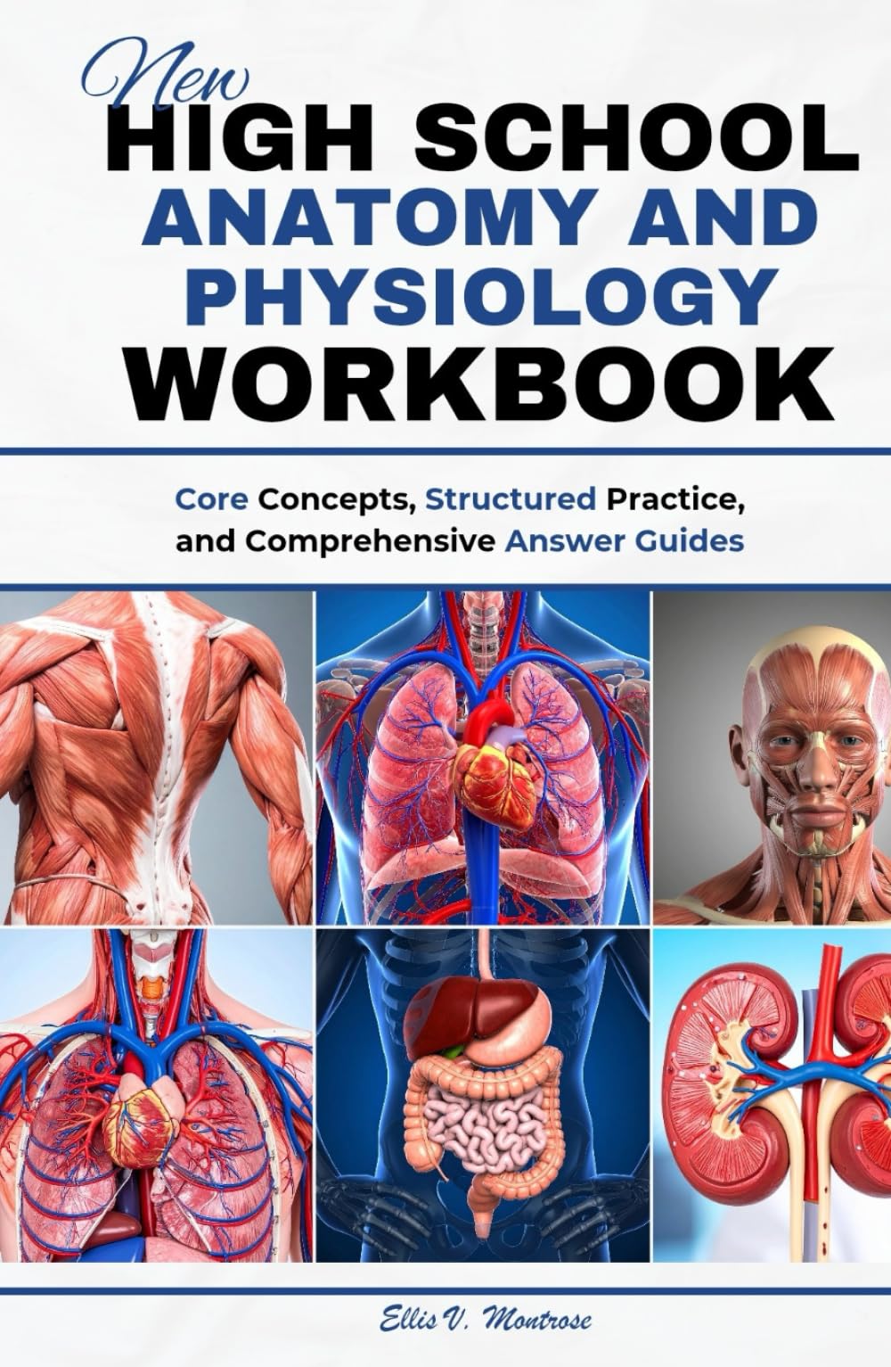 NEW HIGH SCHOOL ANATOMY AND PHYSIOLOGY WORKBOOK: Core Concepts, Practice Problems, And Clear Solutions: A Complete Practice Guide With Questions And Answers (NextGen Study Series)
