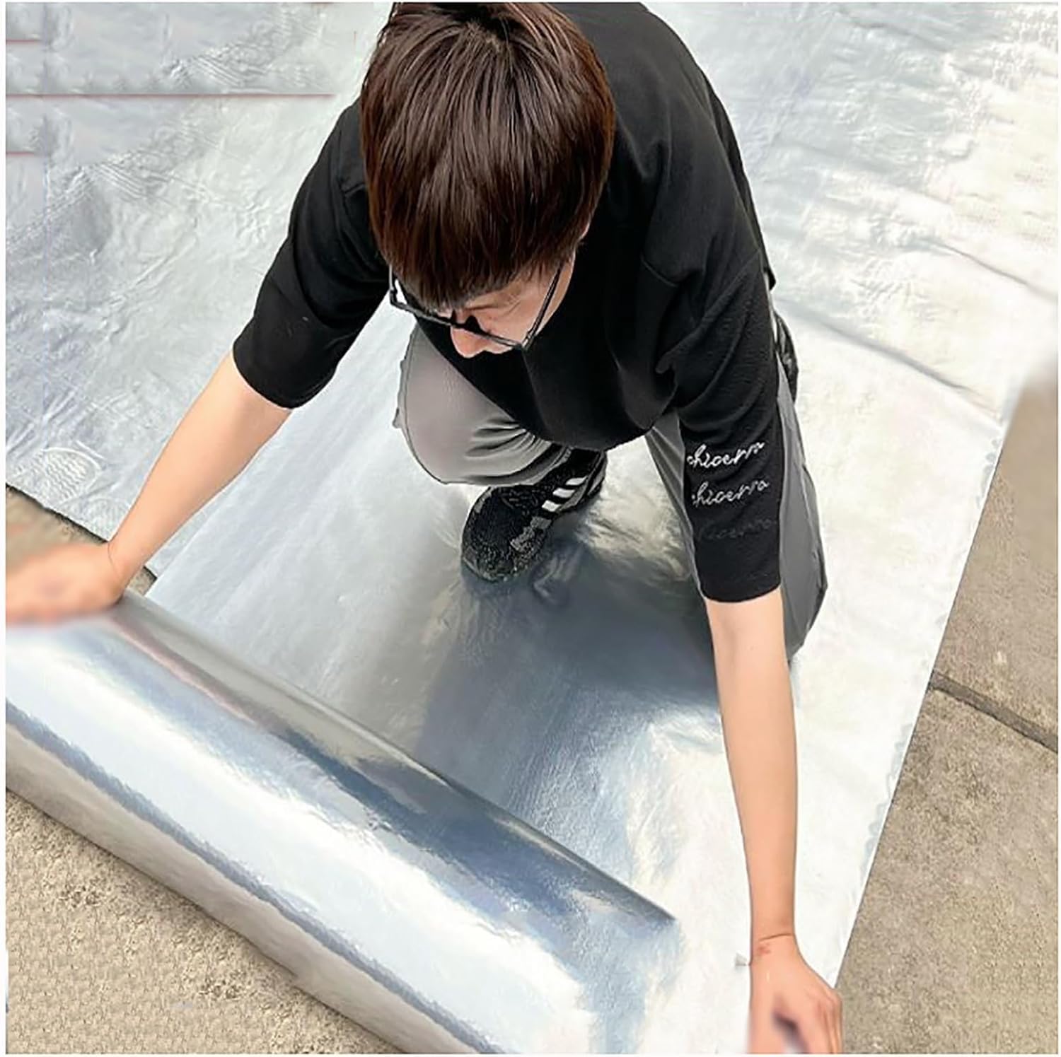 Cinta de Aluminio butílico,Cinta autoadhesiva Impermeable para reparación de techos,Rollo de Capa Protectora para techos,para Sellado de Ventanas,ventilación,embarcaciones y Fugas en te