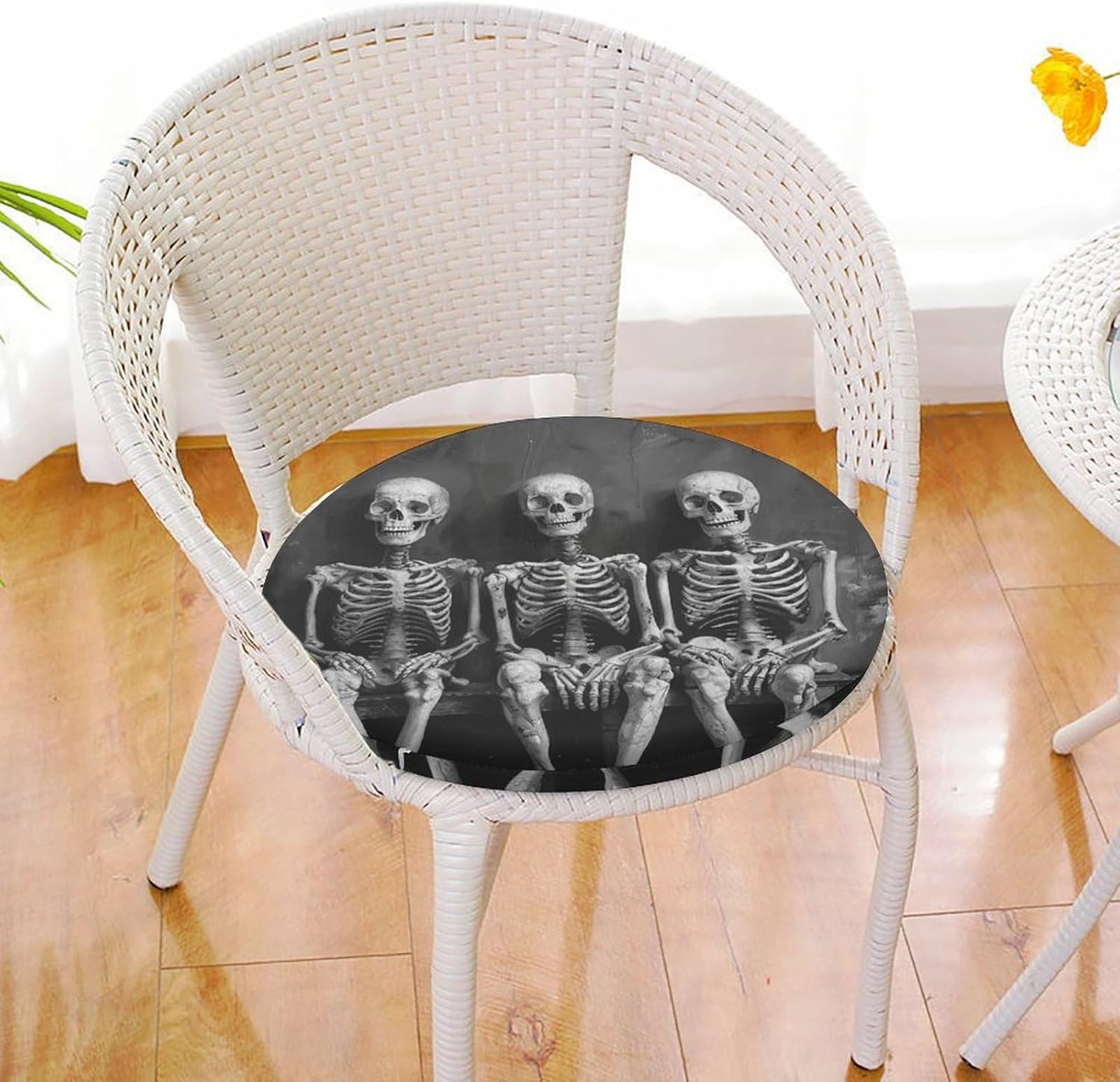 Chair Seat Covers Round Chair Covers Washable Seat Slipcovers Cushion Cover Removable Cushion Slipcover for Dining Chairs Chair Protectors Cover for Home Kitchen
