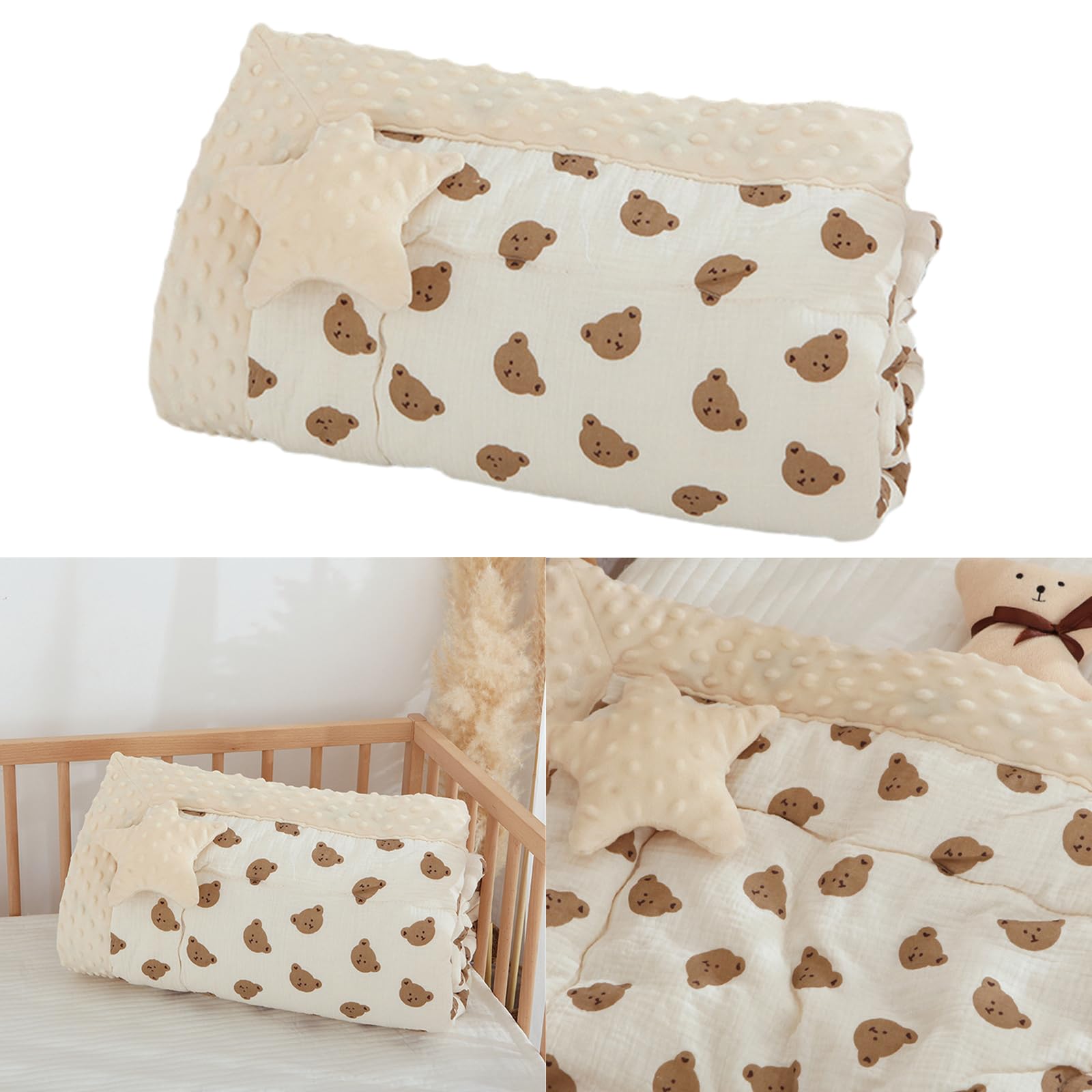 Manta para bebé recién nacidos, otoño e invierno, manta cálida para bebés, niños y niñas, funda para cochecito