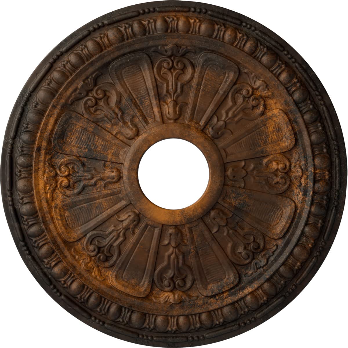 Ekena Millwork CM18RARUS Raymond Ceiling Medallion, Rust